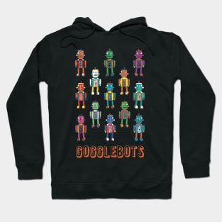 Gogglebots - Retro robot design in orange Hoodie